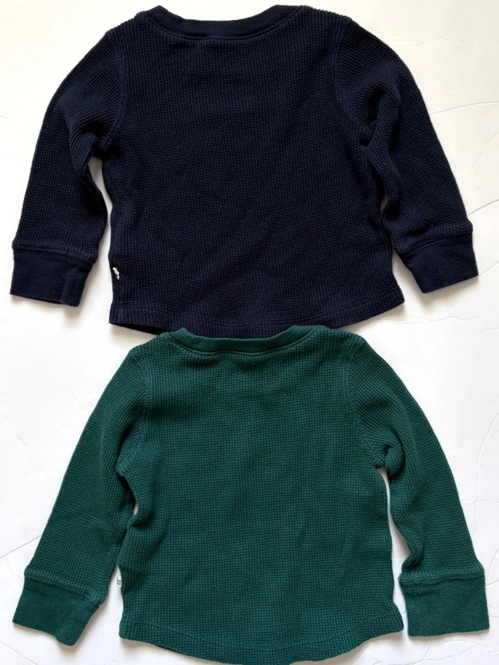 Baby Gap Brannan’s Favorites Navy Green Thermal Long Sleeve Shirt Size 12-18M